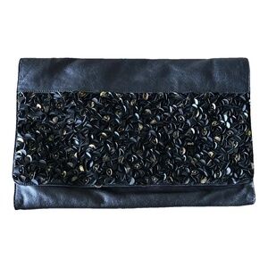 HTF! NWT AllSaints ~ BOLSHEVIK ~ Oversized Clutch Genuine Leather